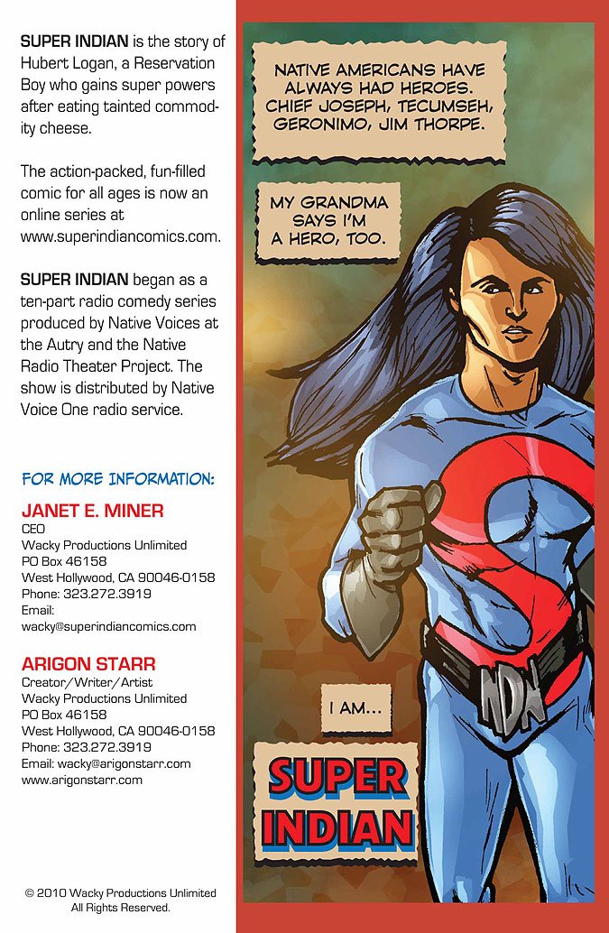 Super Indian 2010 Postcard Back